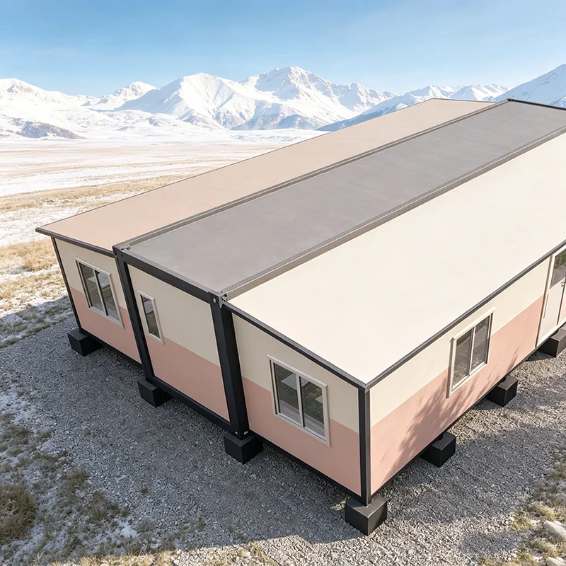 Prefab Container House Thermal Insulated Glamping Cabin For Lakeside Resort Rental
