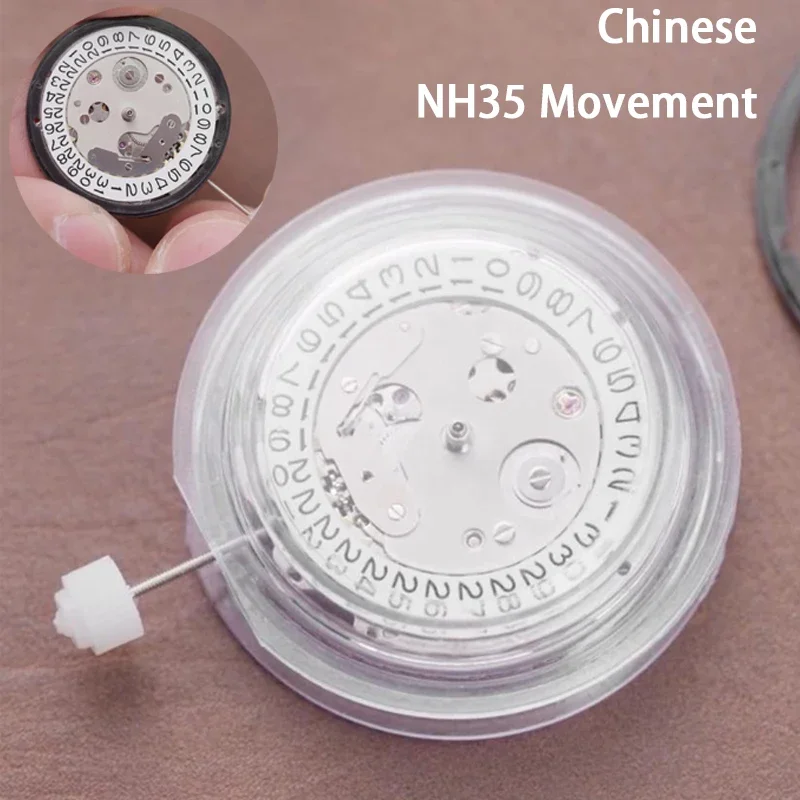 

New China NH35 Movement Can Replace The Japanese NH35 Movement Date At 3 O'clock High Accuracy Automatic Mechanical NH35A watch