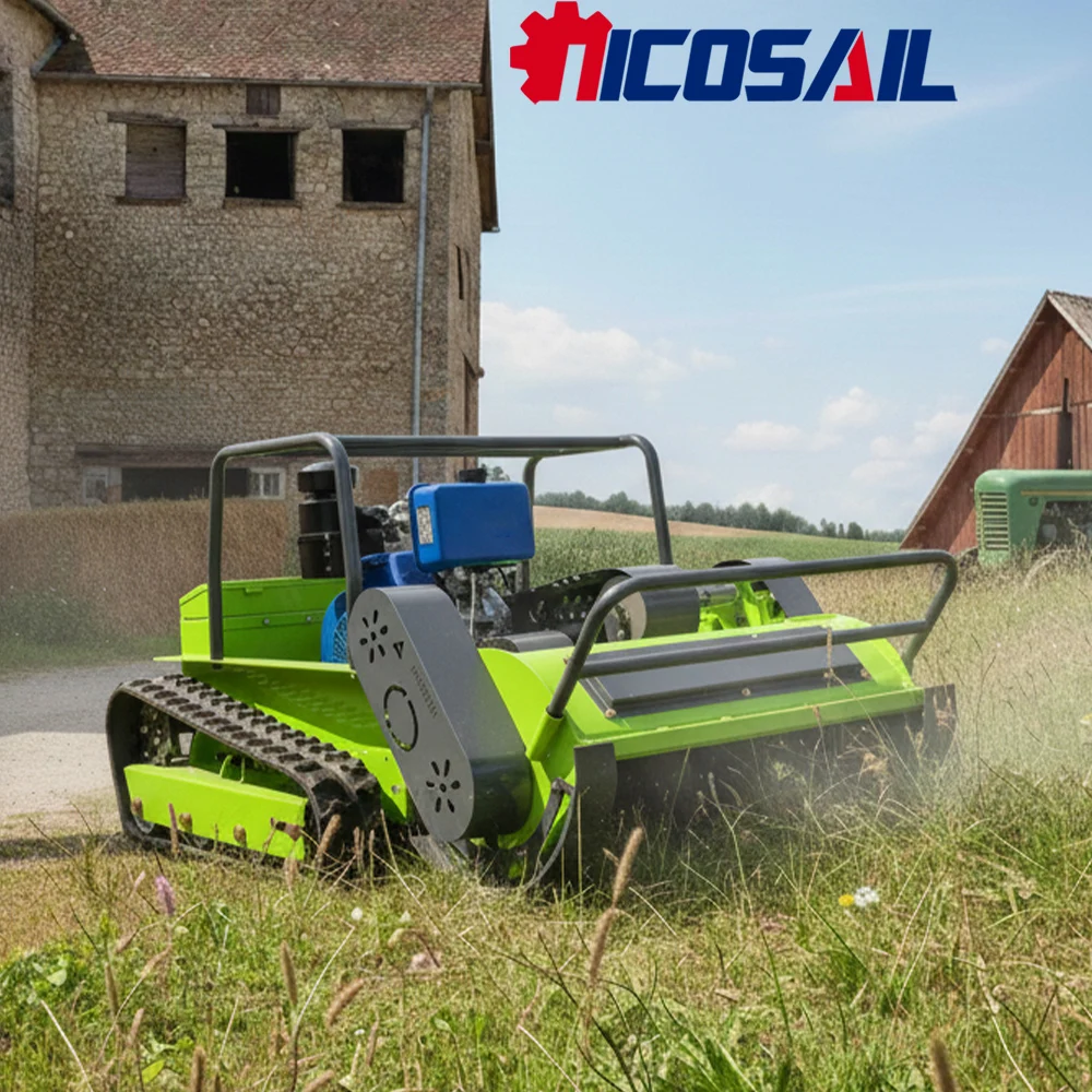 

Custom 800mm RC Lawn Cutter Euro 5 CE Remote Mower for Rough Terrain, Field and Slope Work