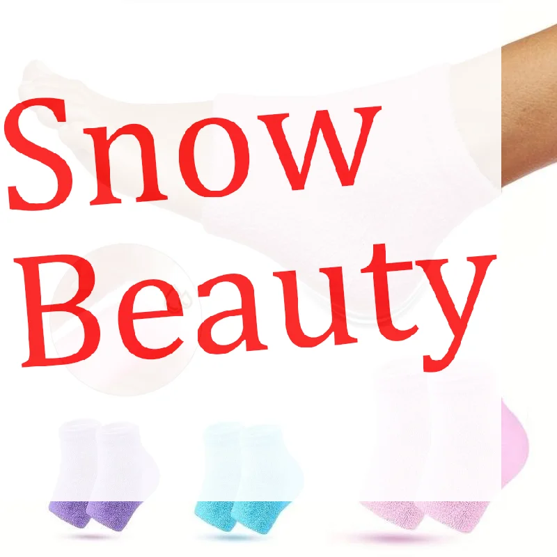 Moisturizing Gel-Lined Heel Socks (Pair) — Open-Toe, Soft Plush Spa Socks For Foot Care