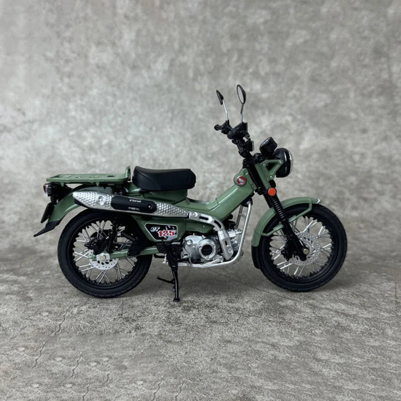 Diecast Alloy 1:12 Scale CT125 Motorcycle Station Wagon Model Green Adult Toys Classics Souvenir Collection Gifts Static Display