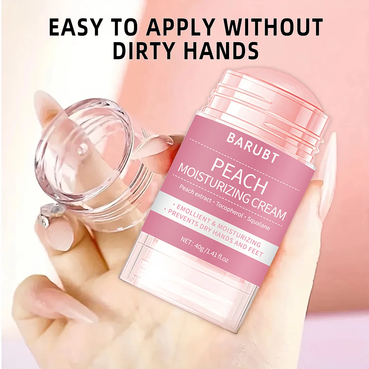 Asta di pellicola di fango di urea pesca, temperatura dell'asta di pellicola di fango di acido salicilico ed esfoliante, idratante e pelle brillante chiara 40g