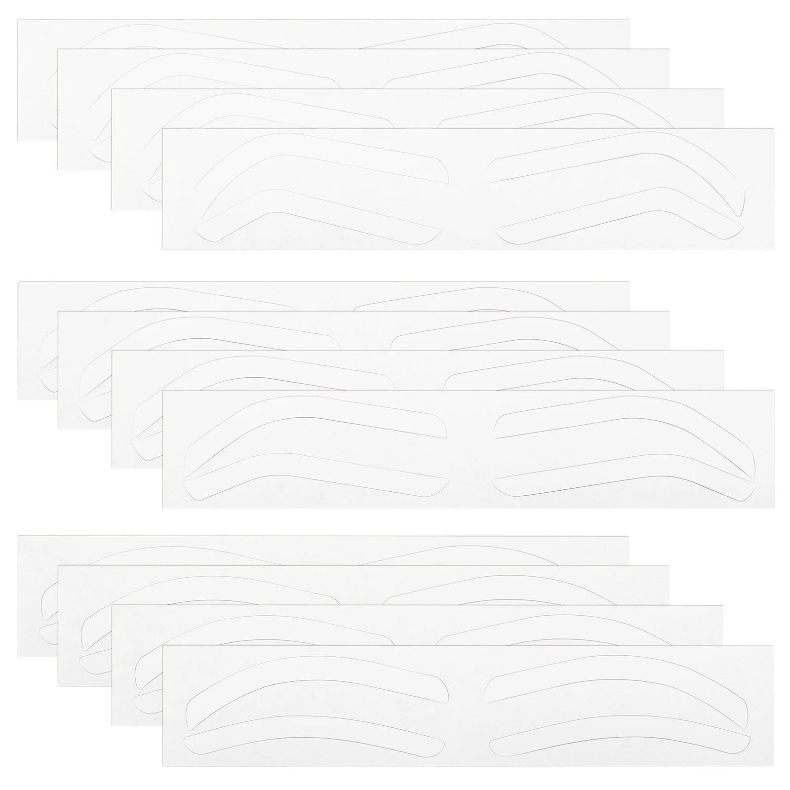 Kit de plantilla para cejas, cinta adhesiva para dar forma a las cejas, para maquillaje, tatuaje, plantilla para principiantes, pegatina desechable