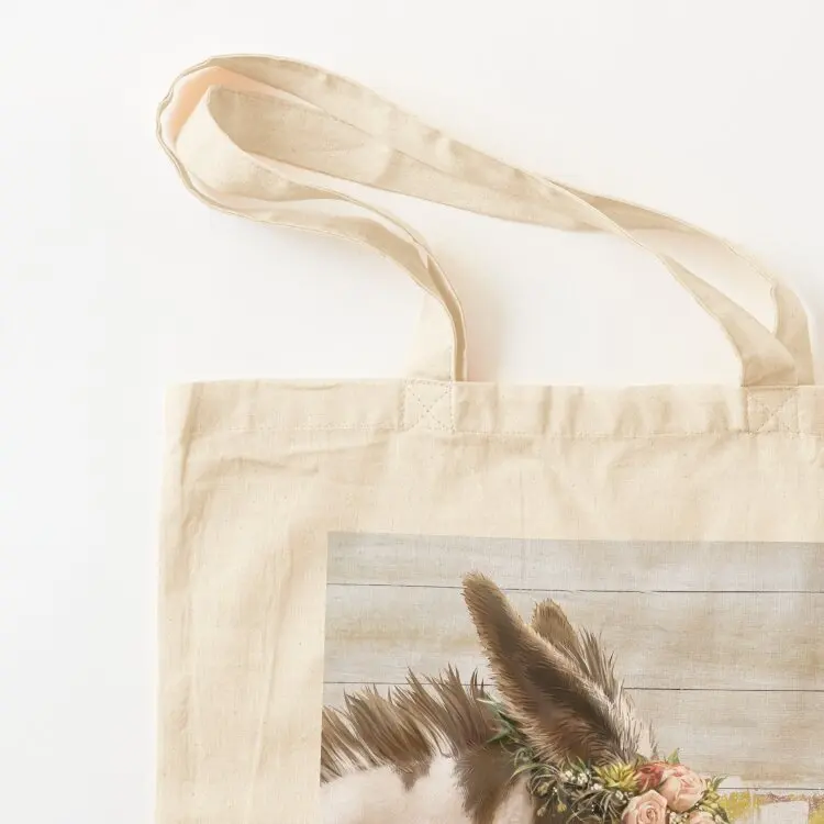 Spotted Flower Donkey Painting Tote Bag tote bag women Portable shopping bag reusable grocery bags tote bags aesthetic