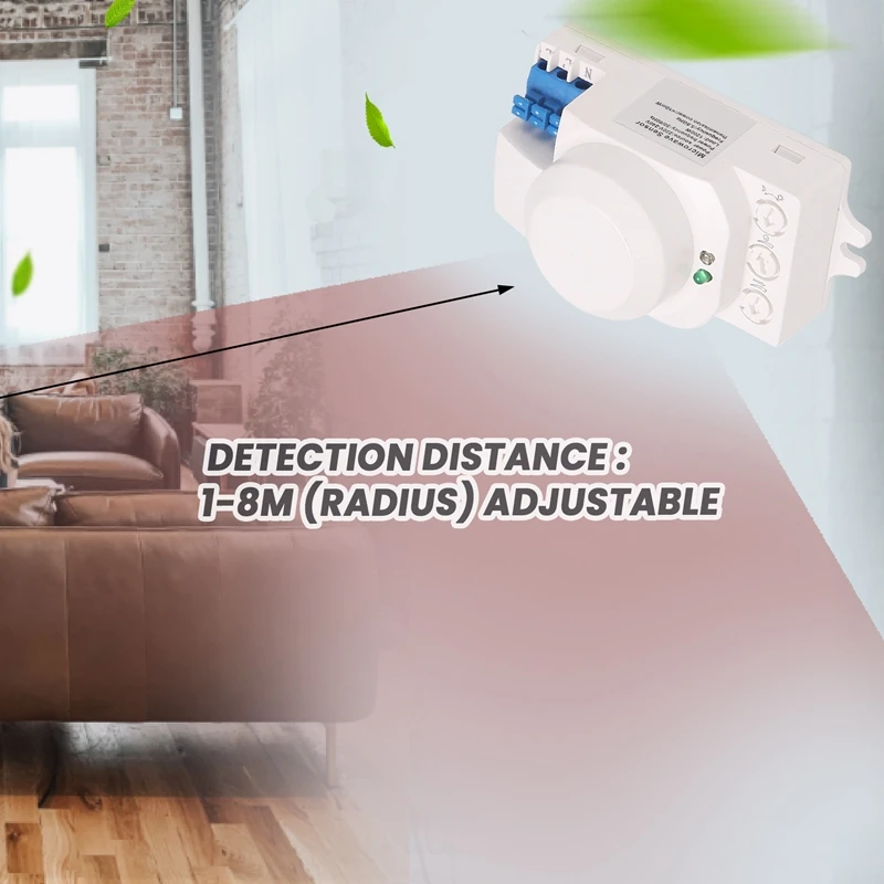 5,8 Ghz systeem LED magnetron 360 graden bewegingssensor lichtschakelaar lichaamsbeweging