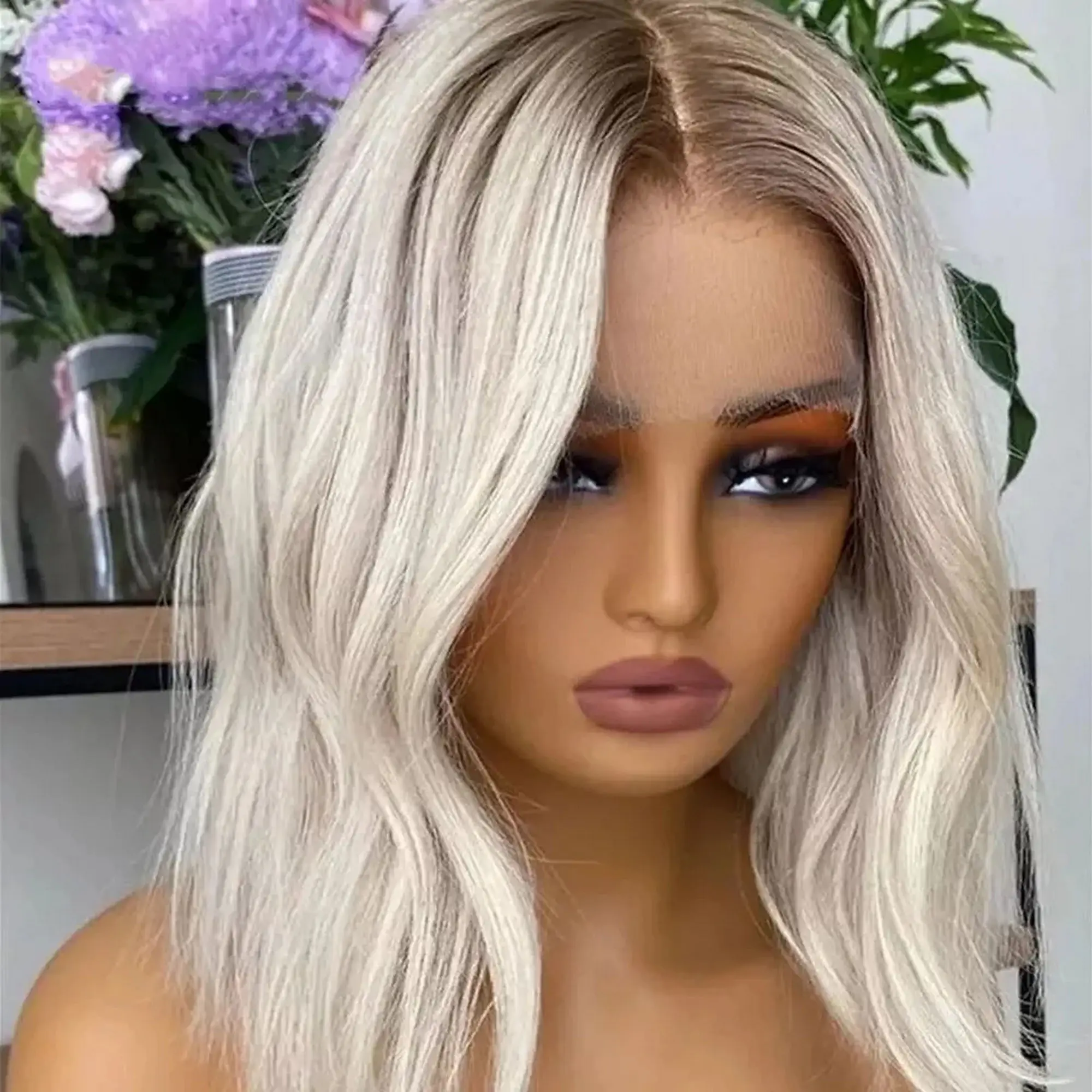 new-style-short-wave-bob-ombre-white-blonde-lace-frontal-wig-trendy-heat-resistant-women-gift-wig-original-factory-cheap-wigs