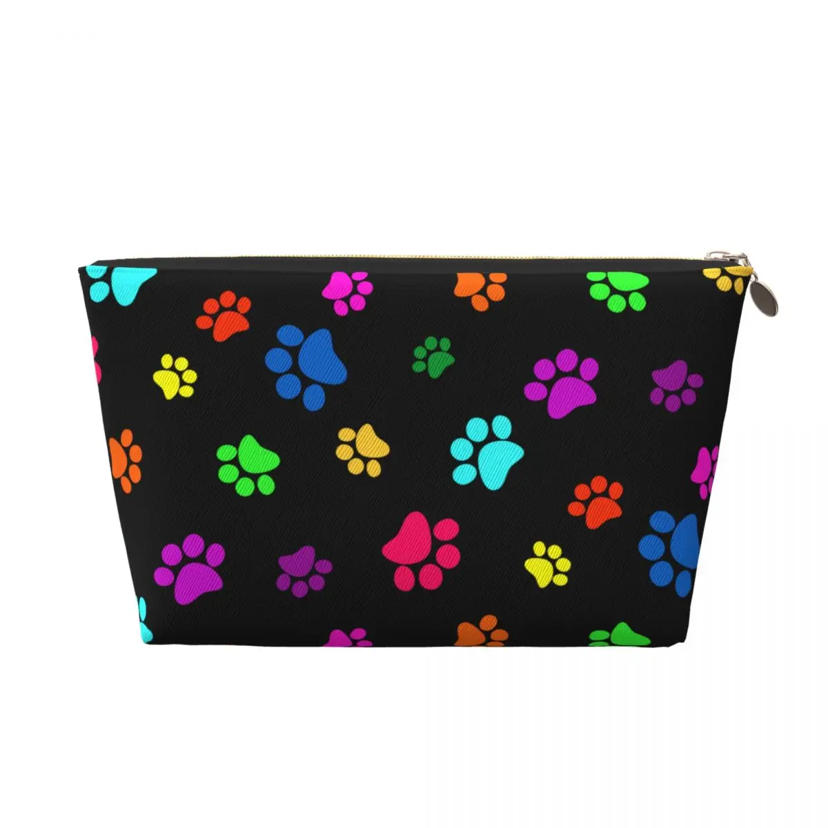 Custom Colorful Animal Footprint Dog Paw Prints Travel Toiletry Bag Women Cosmetic Makeup Organizer Beauty Storage Dopp Kit