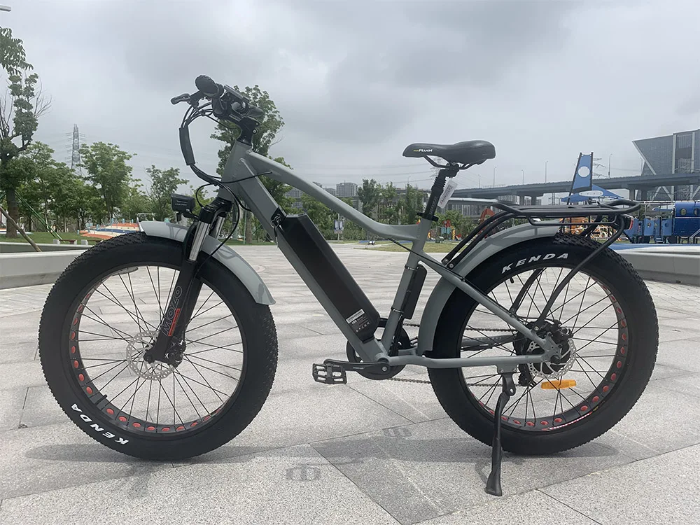 

Adult 26-inch Electric Fat Bike With 48V 15Ah Battery 750W Bafang Motor Electric Mountain Bike With Mechanical Disc Brakes