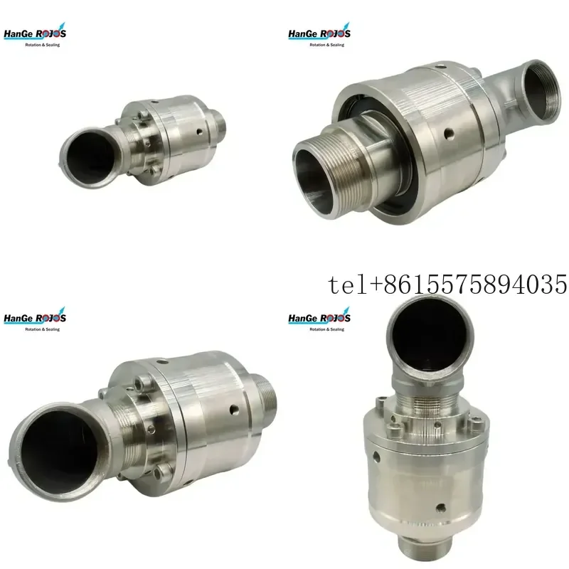 hot High-Speed Multichannel Hydraulic Robotic Arm Rotary Joint 750 RPM Custom Steel Water Swivel Joint Flow Hole Sizes 1