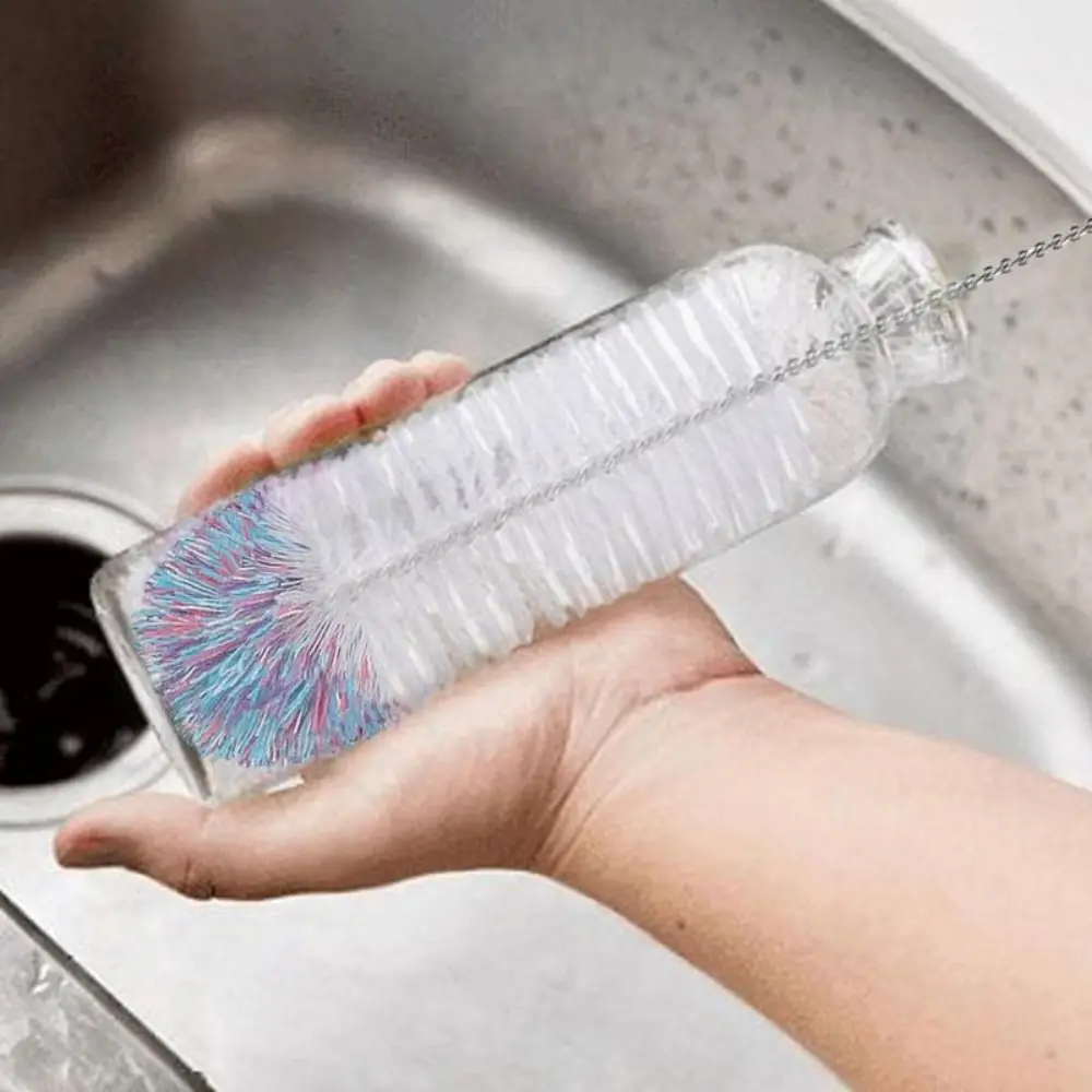 With Beechwood Handle Soda Stream Bottle Brush Kitchen Cleaning Tool Drink Wineglass Bottle Cup Glassware Jars Cleaner