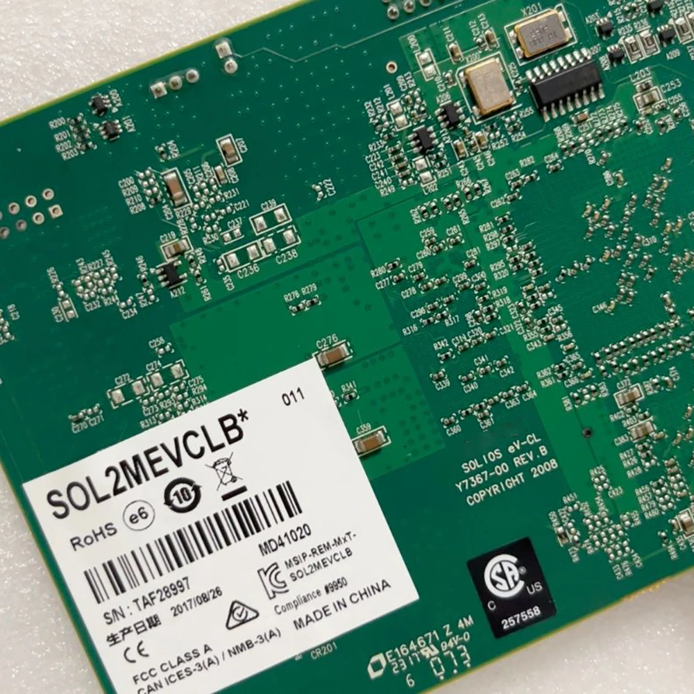 Cartão de aquisição de imagem de câmera industrial Y7367-00 SOL2MEVCLB*