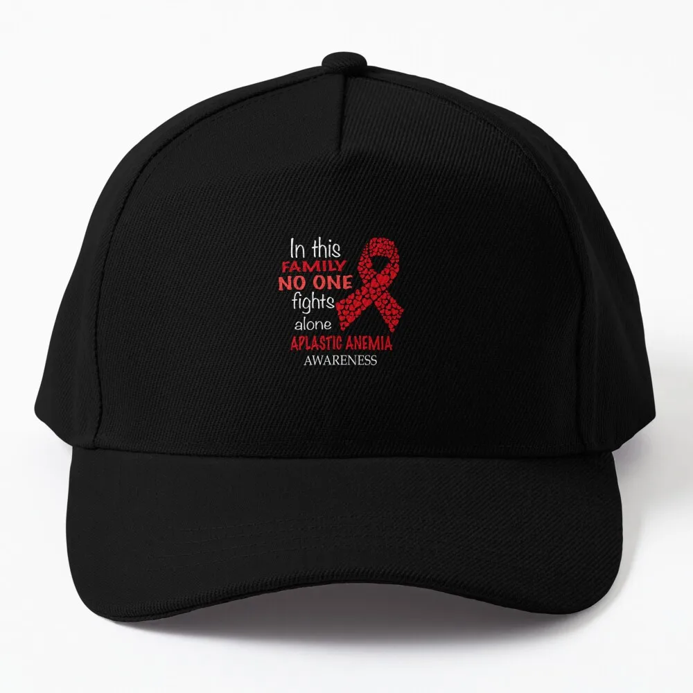 ih this family no one fights aplastic anemia alone Baseball Cap party hats Fashion Beach Icon Caps Women Men's