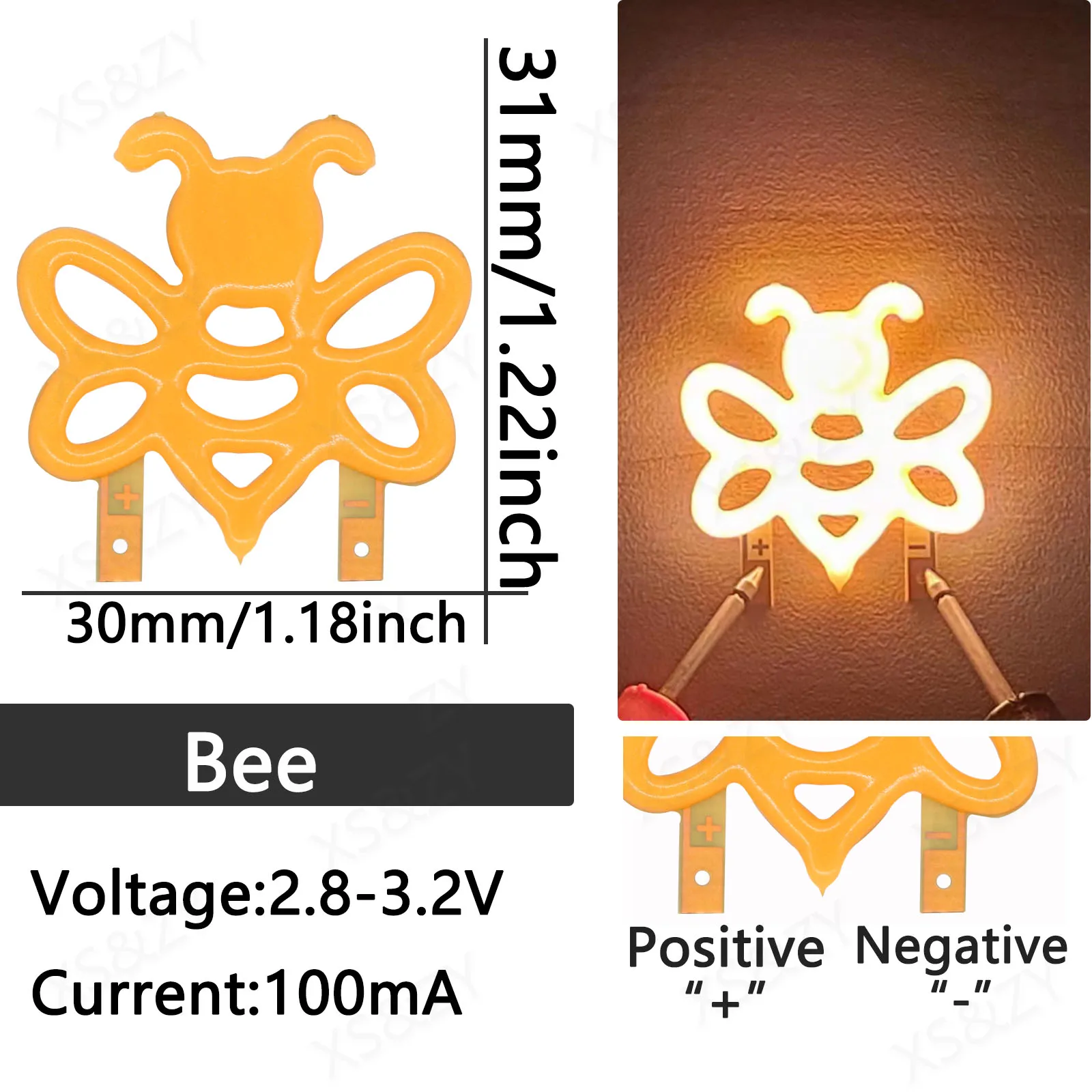 LED Flexible Filament 3V Edison COB LED Filamen  Warm White Bulb 100mA Diode Light DIY Party Decoration Light Bulb Accessories