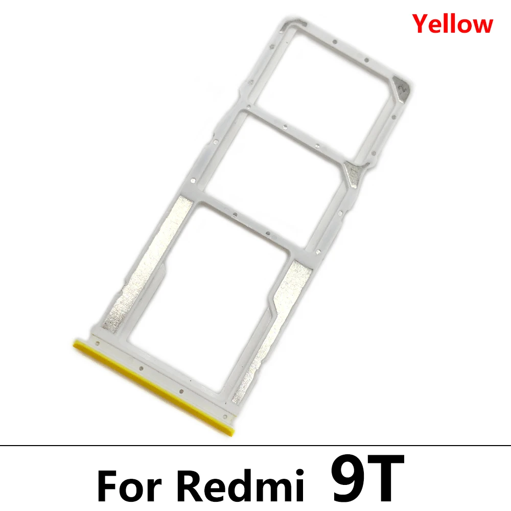 Sim&CD Card Tray For Xiaomi Redmi 9A 9C 9T SIM Card Tray Slot Holder Adapter Socket With Pin Smartphone Replacement Parts