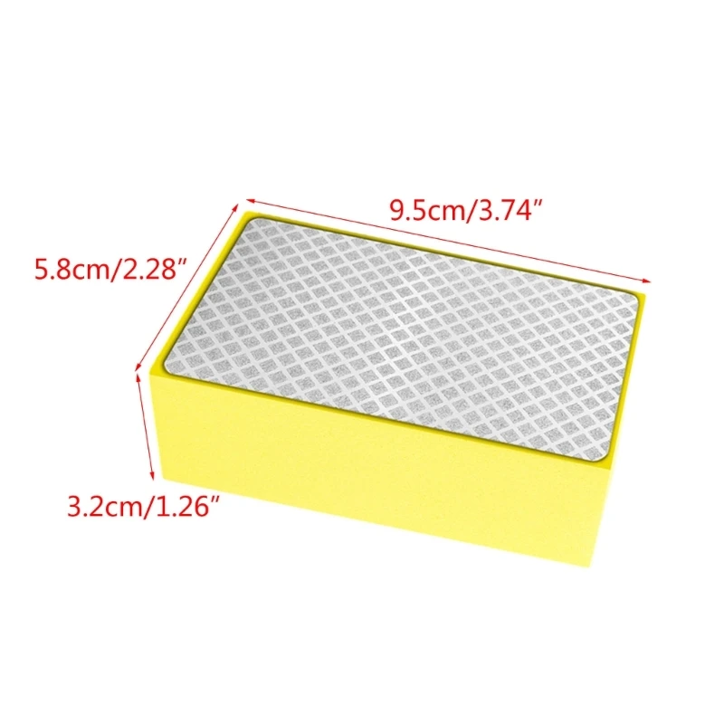 1 Máy Tính Kim Cương Tay Đánh Bóng Khối Mài Đĩa Chà Nhám 95x58x32mm Nhám M4YD