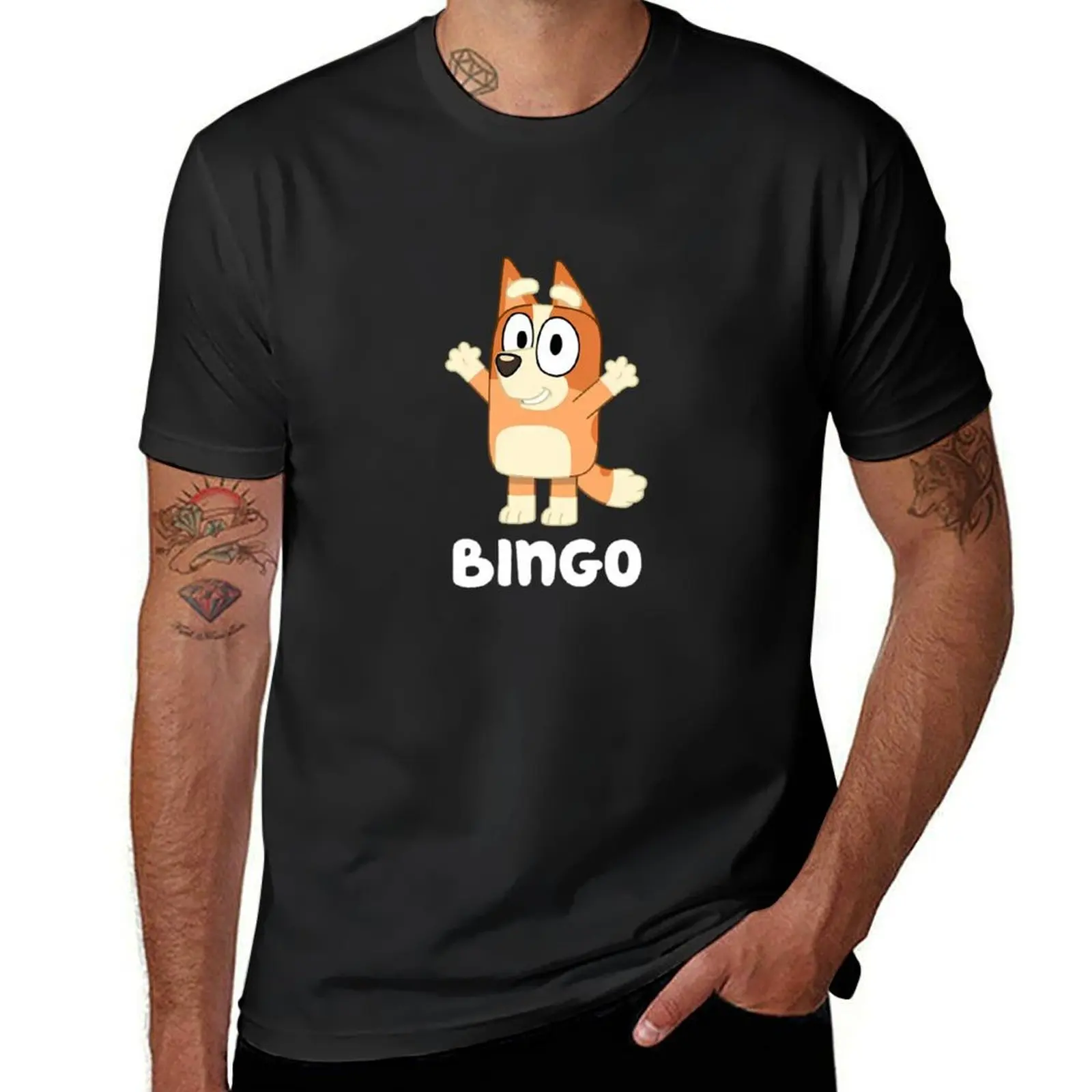 Bingo T-shirt aesthetic clothes korean fashion sweat shirts, men