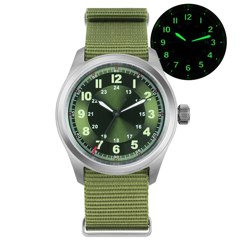 Militado ML08 メンズミリタリーウォッチ VH31 クォーツムーブメント