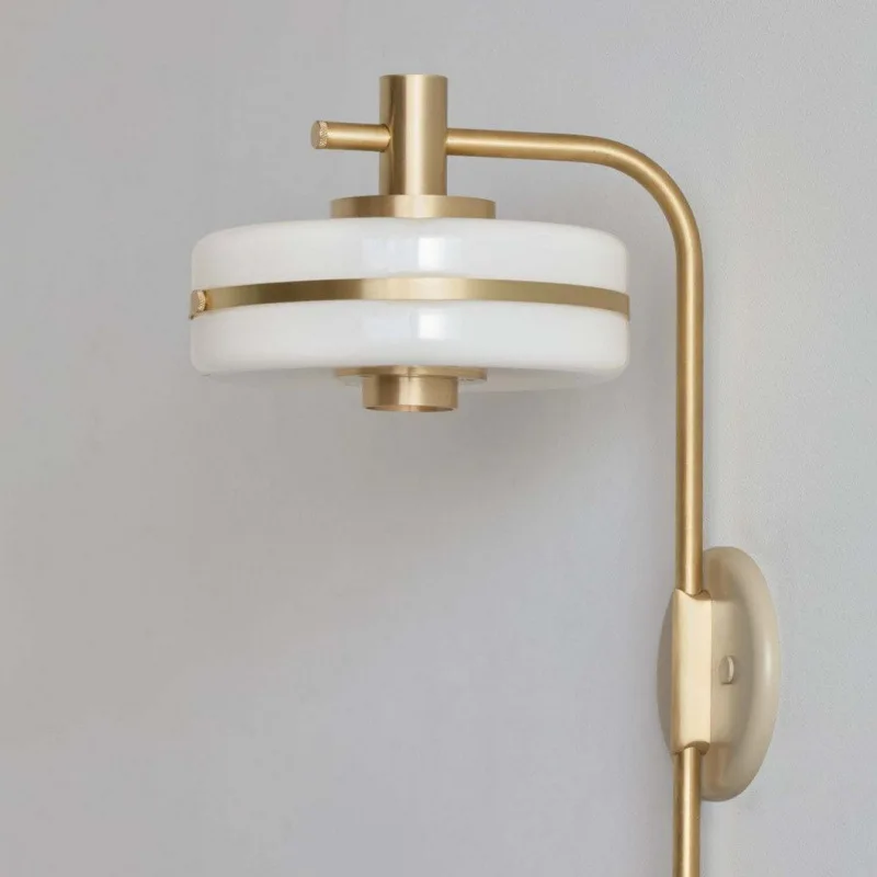 

Nordic fashion bedroom bedside chandelier modern simple light luxury glass table lamp café restaurant cloakroom wall lamp