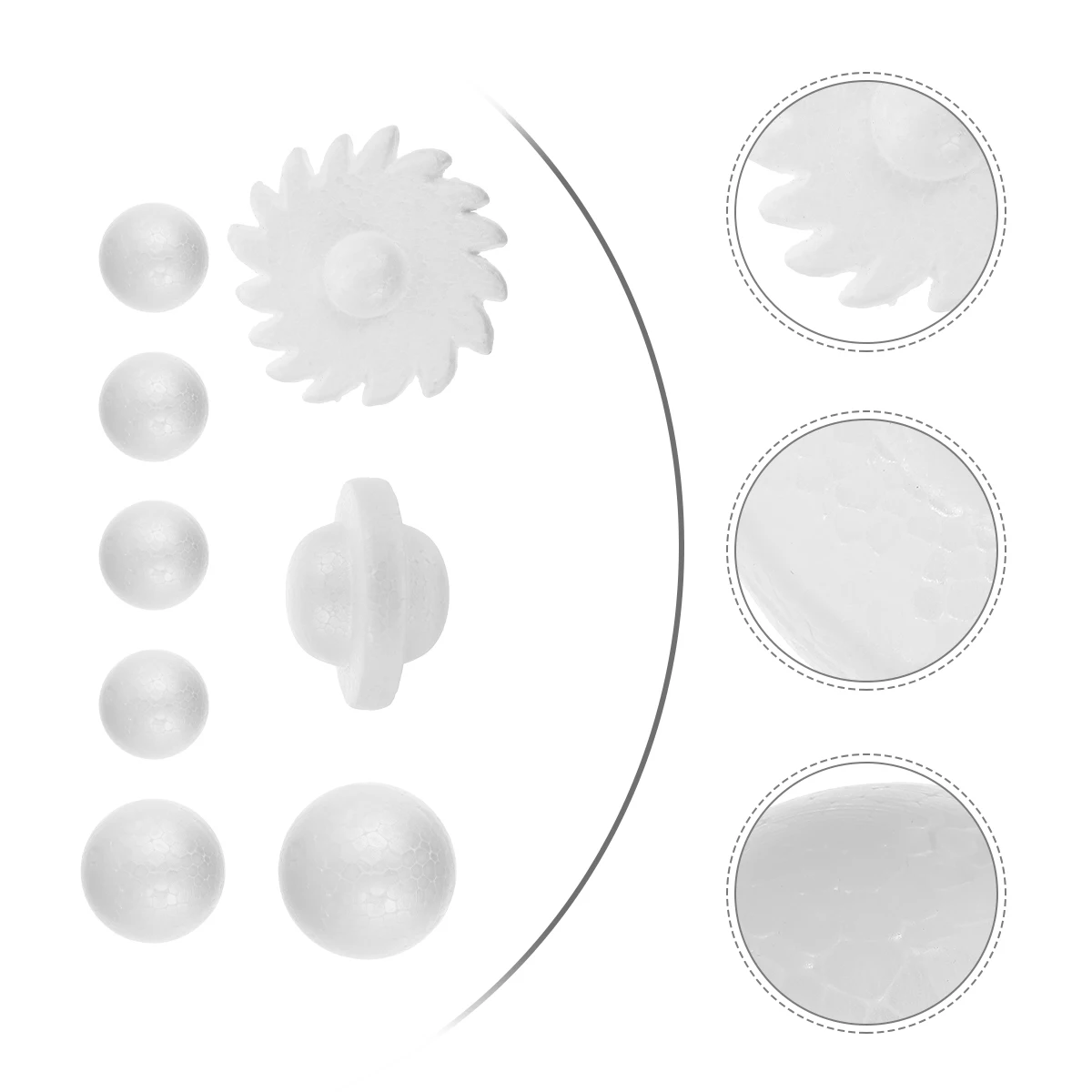 

20pcs Foam Ball Craft Kit Diy Blank Painted Balls Creative Doodle Play Round Crafted Decoration For Safe Durable