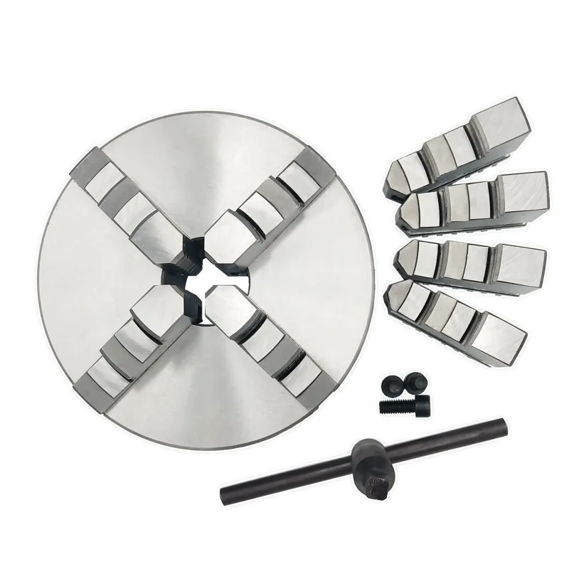 

2026 Четырехкулачковый самоцентрирующийся патрон Четырехкулачковый патрон 125 мм Четырехкулачковый положительный коготь Анти-когтевой с глобальным патроном