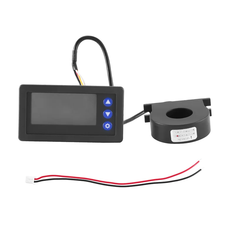 AC56-Battery Monitor Hall Coulomb Tester DC 9-100V Digital Voltmeter Ammeter Capacity Power Electricity AH Voltage Meter