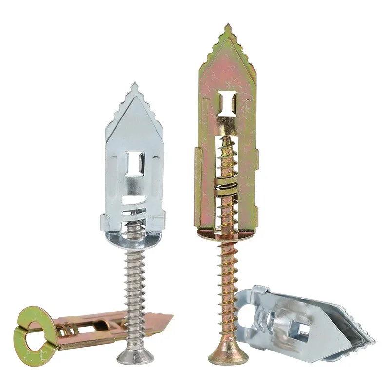 ชุดสกรูยึดผนังยิปซัมแบบเจาะเอง พร้อมสกรูยึดผนังยิปซัมแบบขยายตัว คุณภาพสูง ความยาว 30 มม. 40 มม.