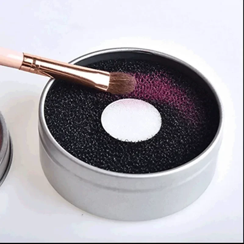 1Pcs Makeup Brush Dry Cleaner Box Eye Shadow es Powder Remover Sponge Make Up  Washing Scrubber Clean Kit Beauty Tools