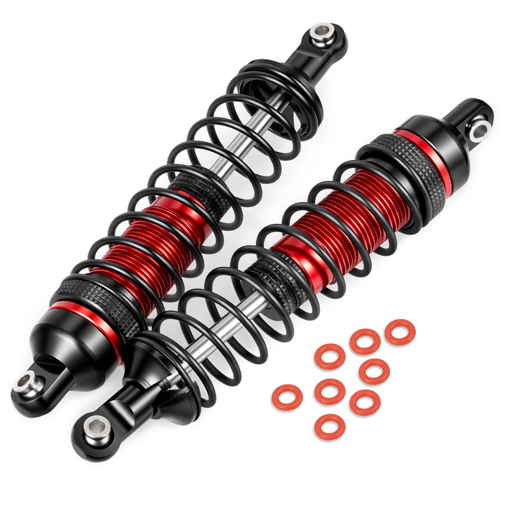 TRINOOD 103mm 110mm Metal Front/Rear Shock Absorber for 1/10 ARRMA Big Rock 3S RC Monster Truck Upgrade Accessories