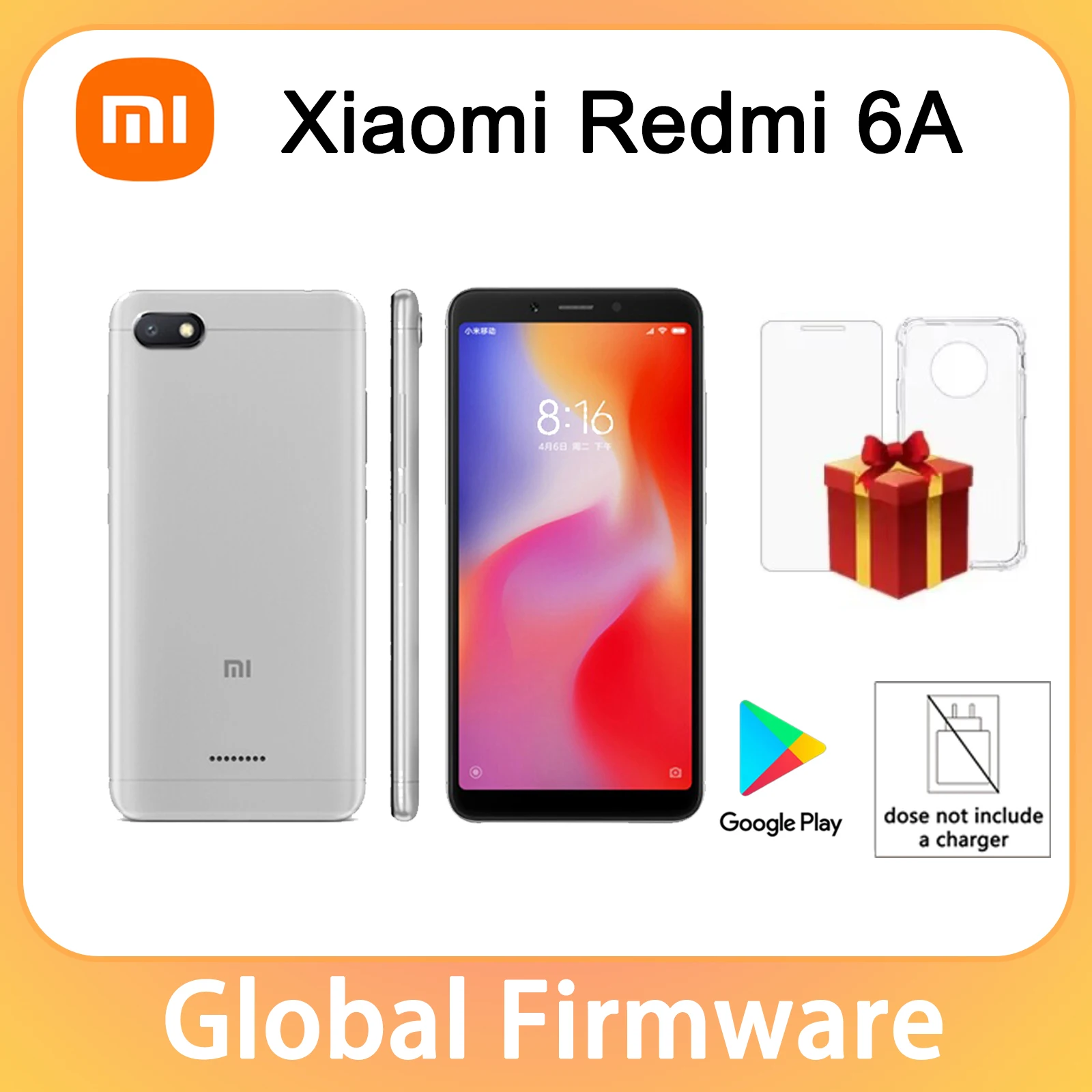 Global Firmware Xiaomi Redmi 6A Celular Smartphone Face Unlock instock 3000mAh Battery Capacity 3G 32G Used Phone no charger