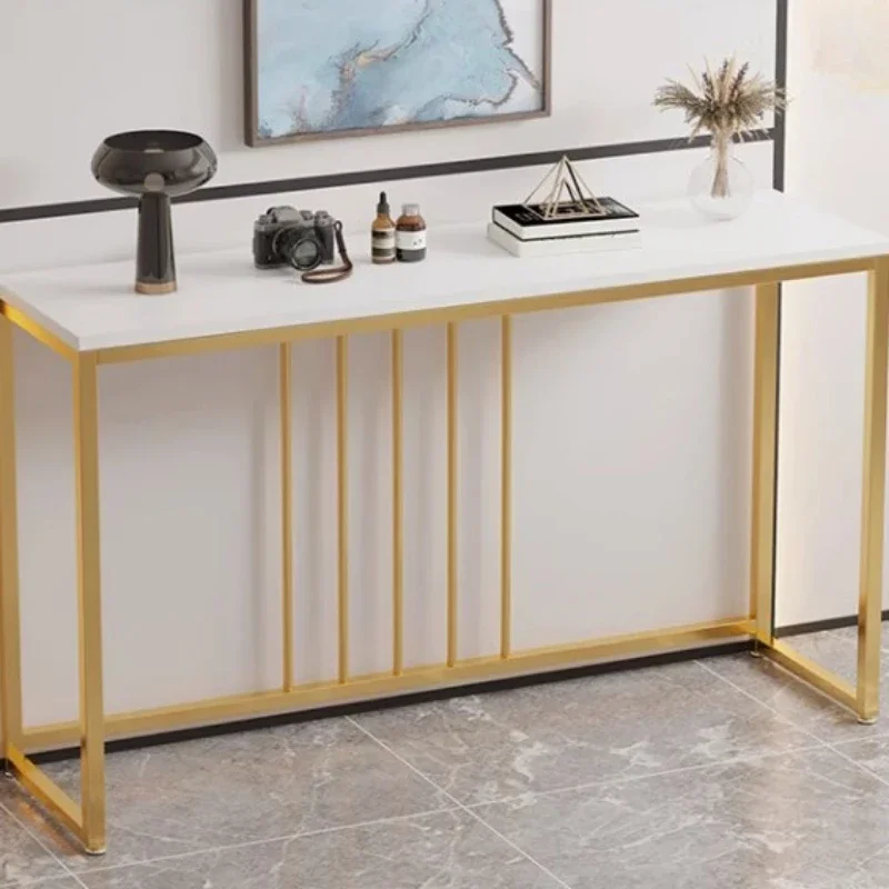 Modern Home Console Table High-looking and Light Luxury Storage Display Shelf Narrow Table for Hallway Entryway Living Room