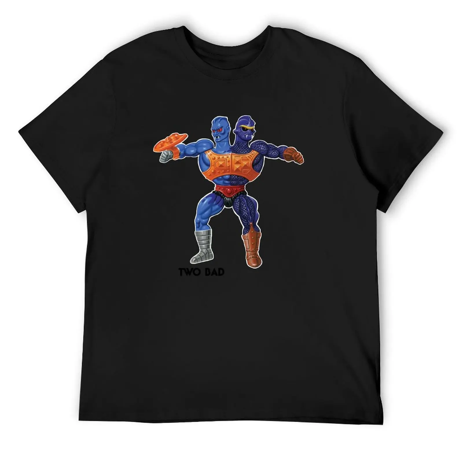 

Masters of the Universe Vintage Toy Card style Art - TWO BAD T-Shirt man t shirt plus sizes anime tops funny t shirts for men