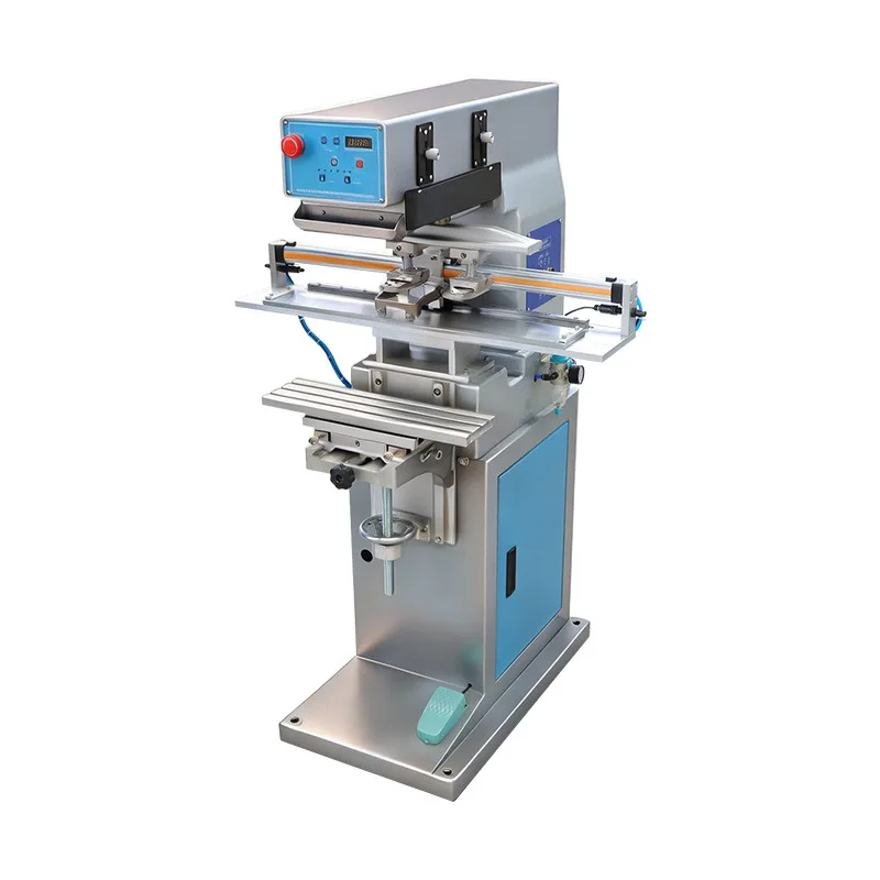 Single-color horizontal pad printer, scale line long round rod, ruler, ruler, and ruler, fully automatic oil cup pad printer