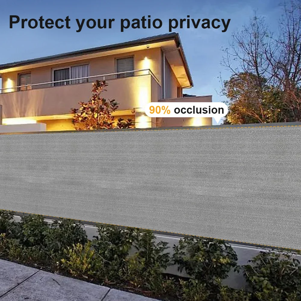 

95% сетка для экрана конфиденциальности, анти-УФ-затенок, сетка, крышка, кабельные стяжки, в комплекте, забор для экрана конфиденциальности для заднего двора, сада, патио