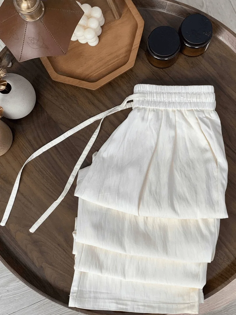 بنطلون كتان واسع الساق للرجال صيفي CleanFit Preppy Sle فضفاض مريح بقص مستقيم عالي الخصر بنطلون كاجوال قابل للتنفس #2