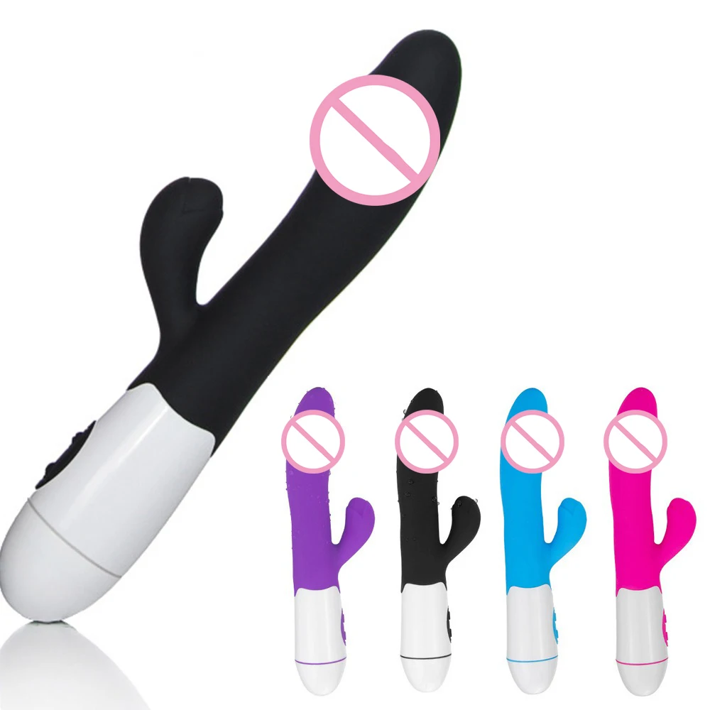 Silicone G Spot Dildo Rabbit Vibrator 30 Speed Rechargeable Female Vagina Clitoris Massager Adult Sex Toys For Women Dildo