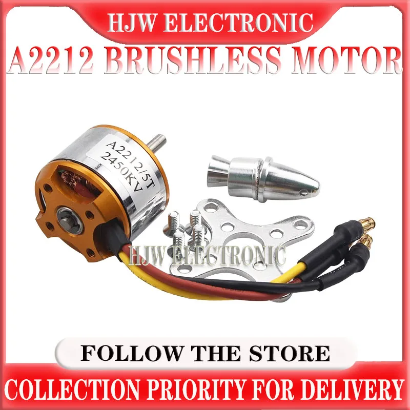 1pcs A2212 Brushless Motor 930KV 1000/1400/1800/2200/2450/2700KV For RC Aircraft Plane Multi-copter Brushless Outrunner Motor