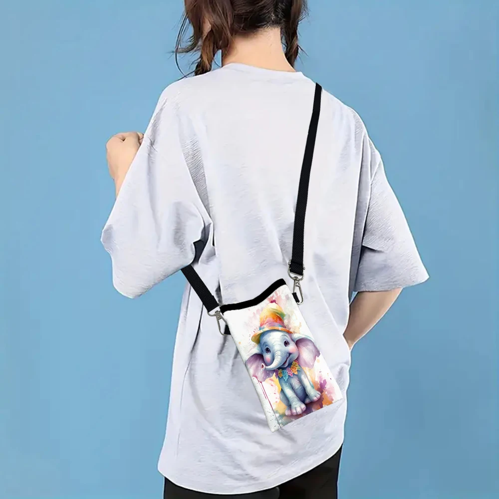 

Animal Painting Phone Bag Adjustable and Detachable Strap Designed Exclusively Women Crossbody Bag Convertible Shoulder Bag2.10