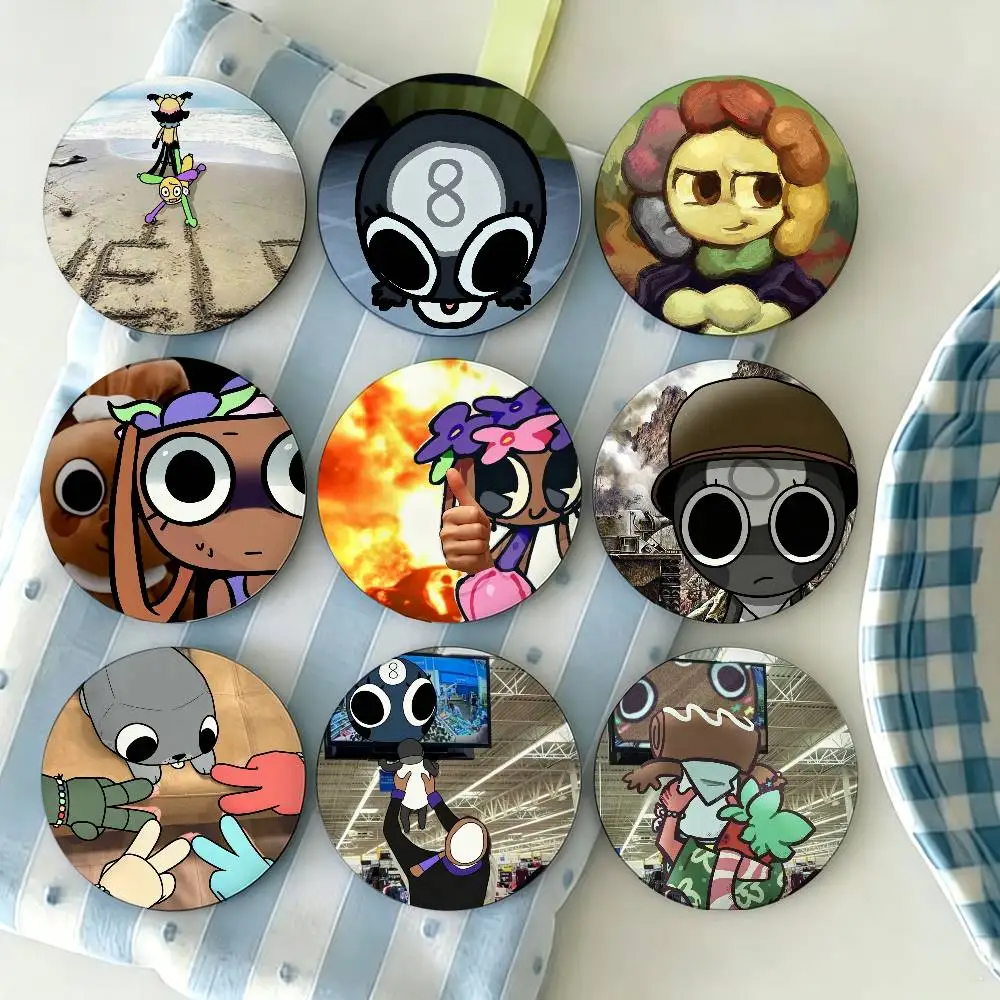 

Game D-Dandys World-d Badges Creative Tinplate Button PinsBrooch Badge Clothes Backpack