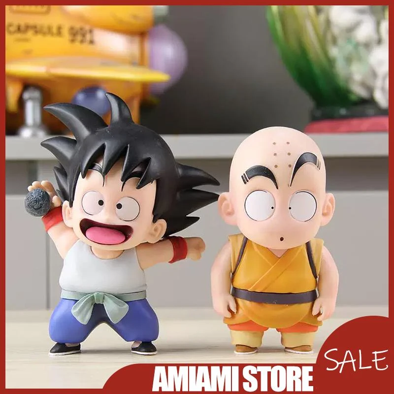 Anime Dragon Ball Son Goku Krillin Kawaii Action-figuren Lustige PVC Modell Desktop Sammlung Ornamente Dekoration Puppen Geschenke Spielzeug