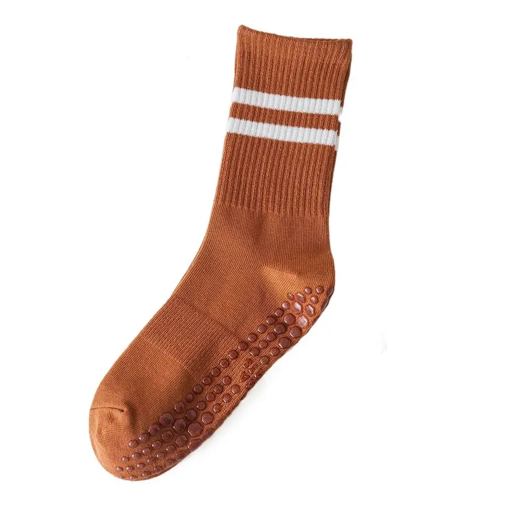

Cotton Yoga Socks Professional Non-slip Stocking Gym Floor Socks Mid-tube Bottom Silicone Dance Pilates Socks Women Lady