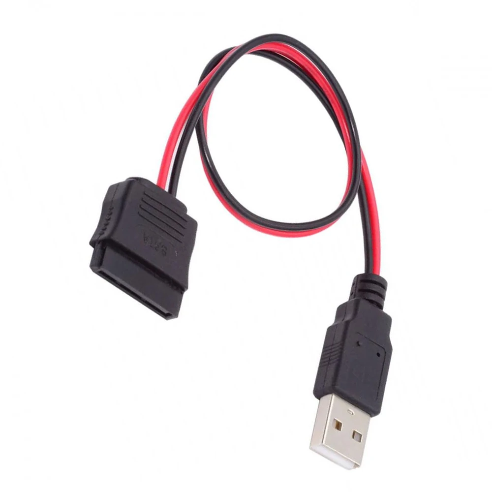 

Кабель питания постоянного тока 5 В с одним USB-SATA 15 контактов для 2,5-дюймового SATA HDD SSD Драйвер диска 5 В 2 А Макс.