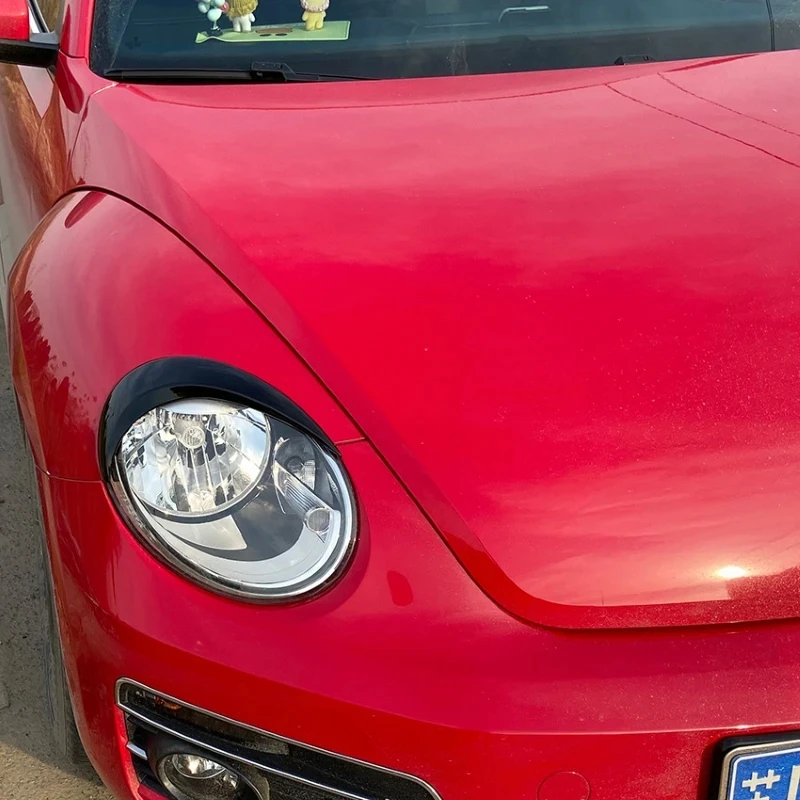 سيارة الجبهة العلوي الحواجب ل Volkswagen VW Beetle 2012-2018 رئيس مصباح الجفون غطاء الكسوة السيارات الجسم أطقم اكسسوارات السيارات
