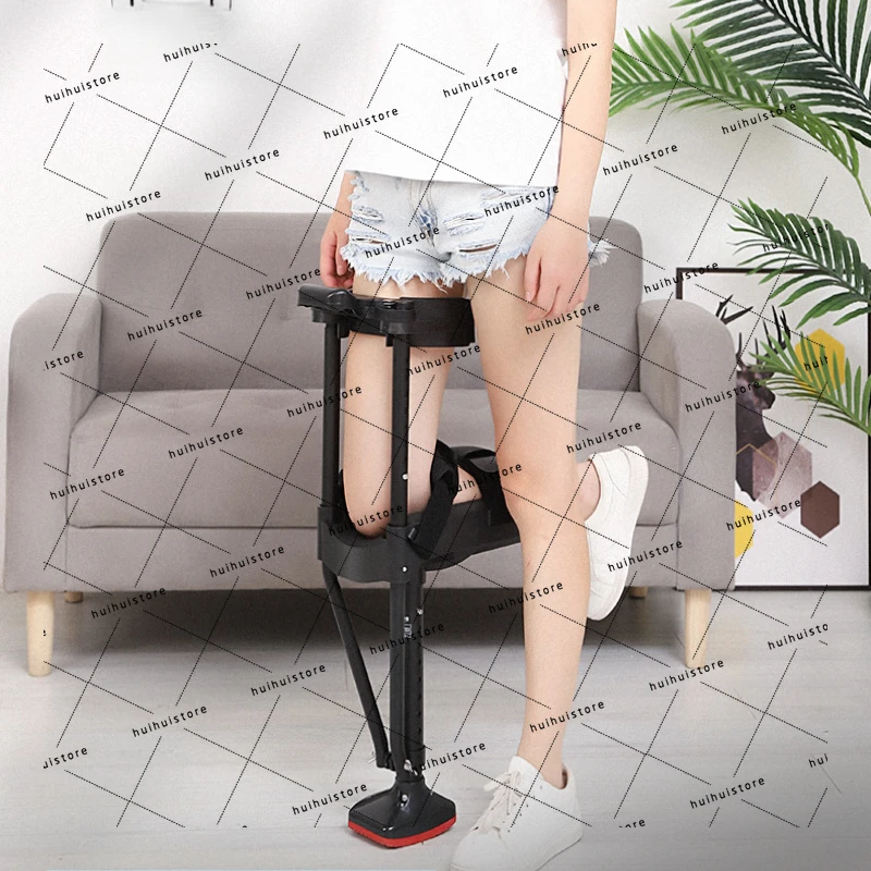 

Single Leg Telescopic Walking Aids Ankle Joint Fracture Sprain Ankle Fall Injury Non-Slip Crutch Auxiliary