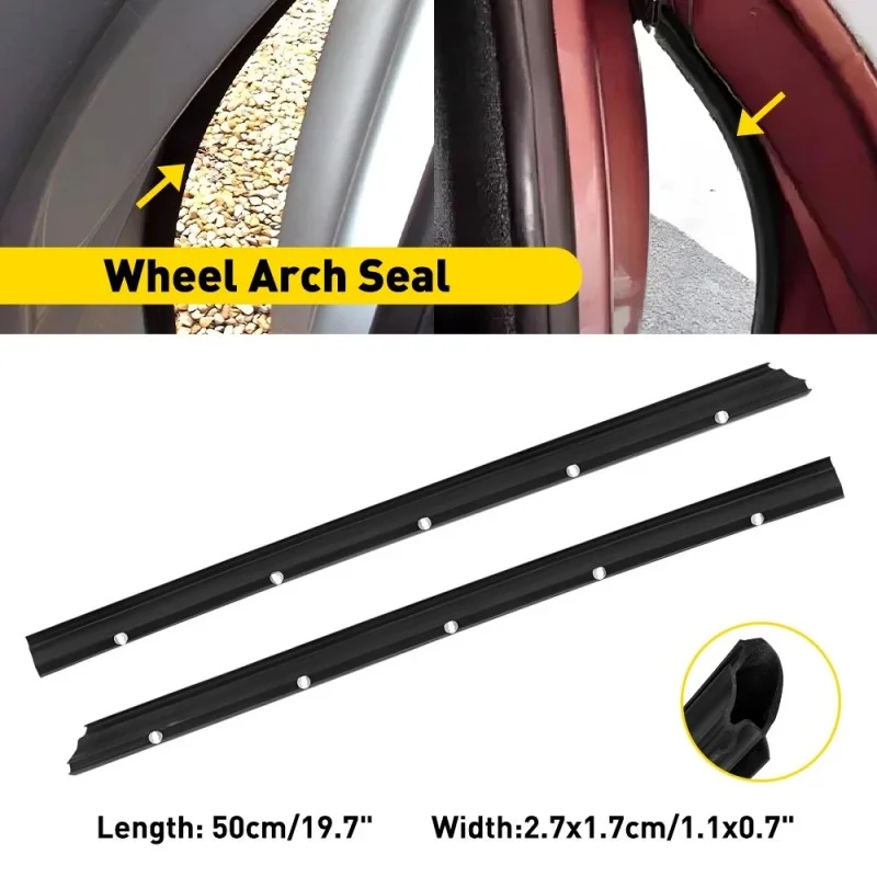 Front Wheel Arch Weatherstrip Seal Kit For VW Transporter T5/T6 2003+ Car Front Door Seal Rubber Gasket Seal Rubber Trim Set view 2