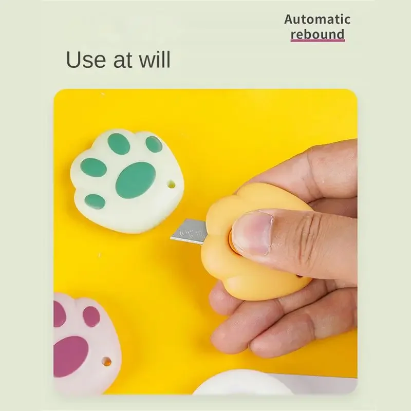 Kunstmesser Mini kleines süßes Cartoon-Papiermesser Auspacken Express-Messer Auspacken Gerät Studenten mit tragbarem Handmesser