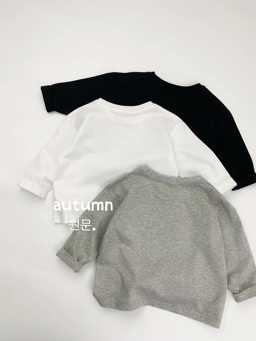 2025 Autumn New Children Long Sleeve T Shirts Solid Girls Cotton Soft Bottoming Shirts Baby Boys Casual O-neck Tops Kids Clothes