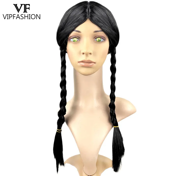 VIP FASHION المخملية الأربعاء. أدامز هالوين زي المرأة السوداء القرون الوسطى القوطية فستان مهرجان تنورة الحفلات الجزء الأوسط تأثيري الباروكات