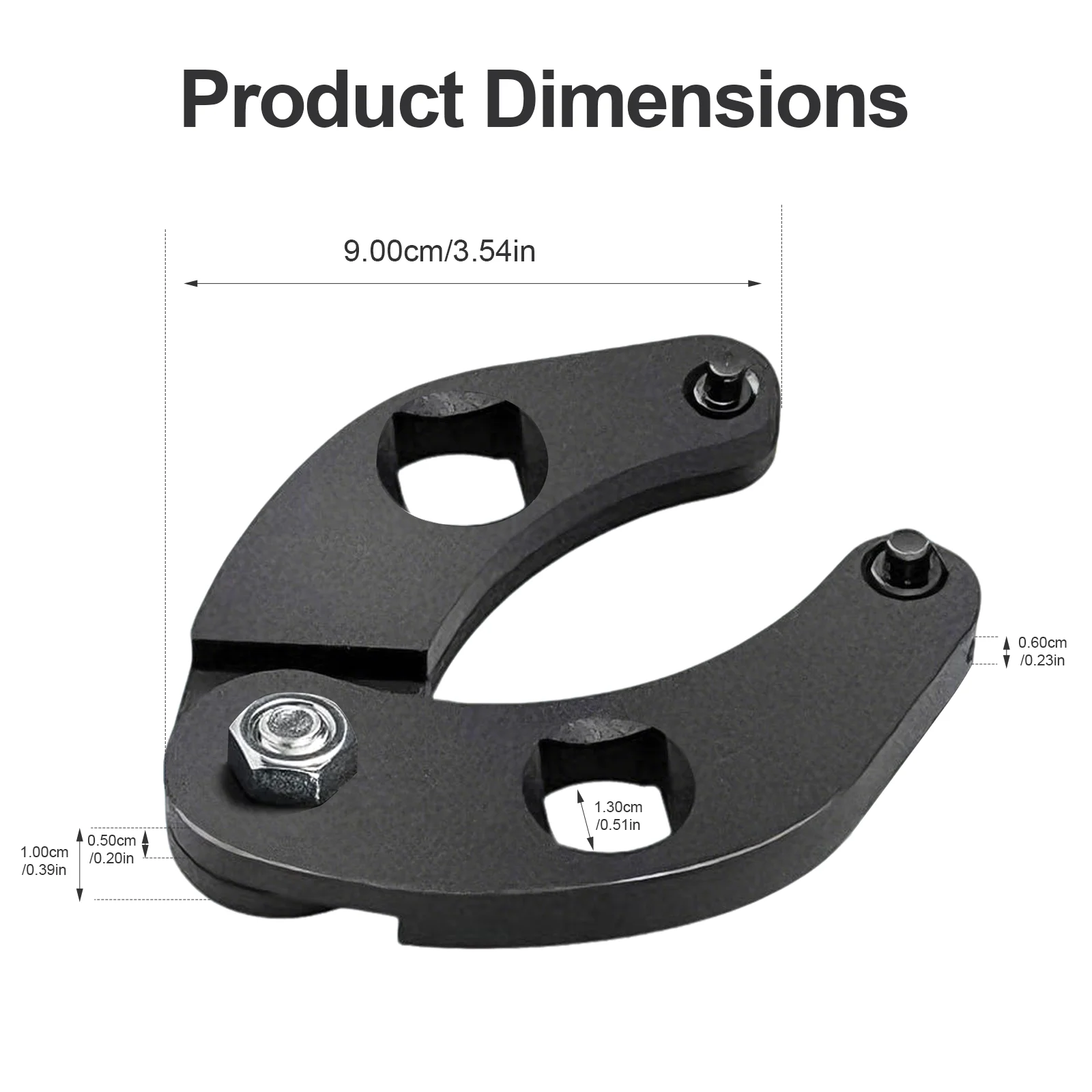 Universal Reversible Adjustable Spanner 2-6 Inch Hydraulic Cylinder Gland Nut Wrench Farm Equipment Maintenance Hand Tool - view 4
