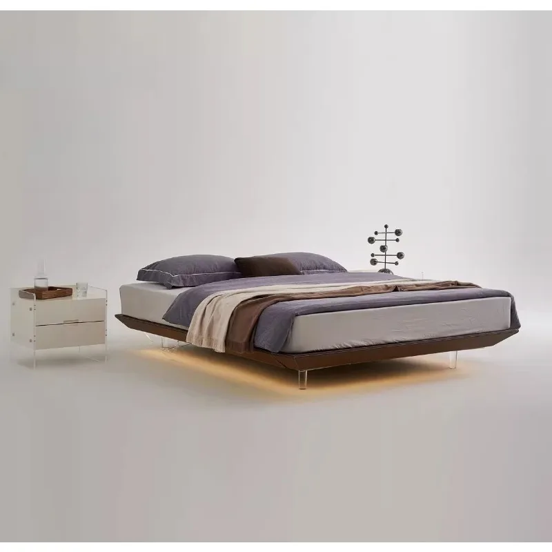

No head suspension bed Modern simple bedroom Flush edge bed