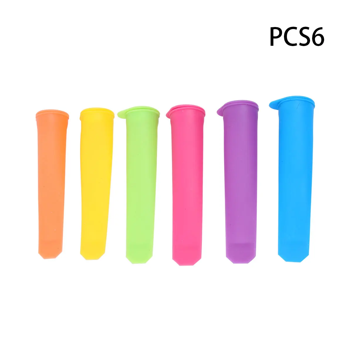 

6Pcs Ice Mold Plastic Popsicle Mold Reusable Easy Clean Practical Kitchen Tool for Summer Popsicle Maker